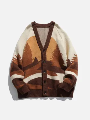 AlanBalen® - Forest Sunrise Cardigan