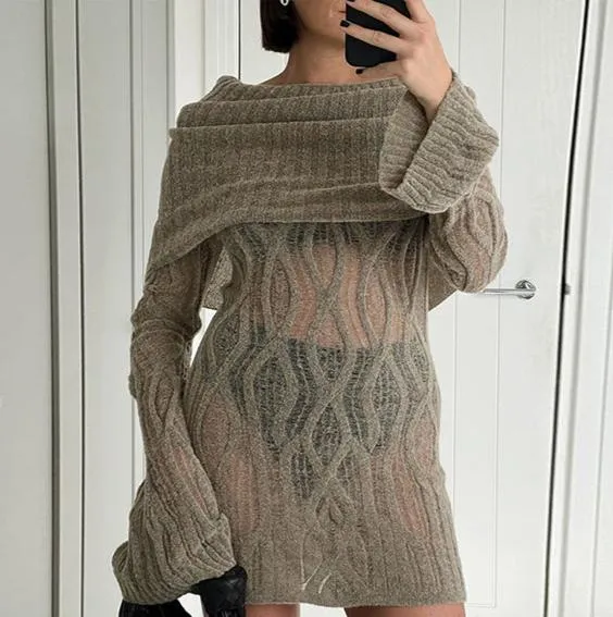 Arika Off-Shoulder Knit Dress