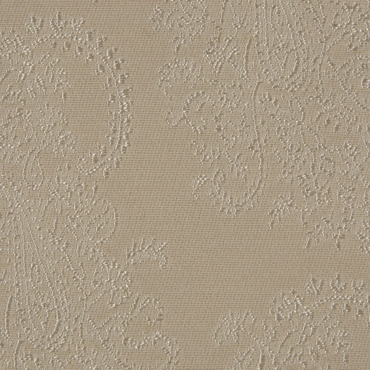 Beige Plain Jacquard Fabric 894