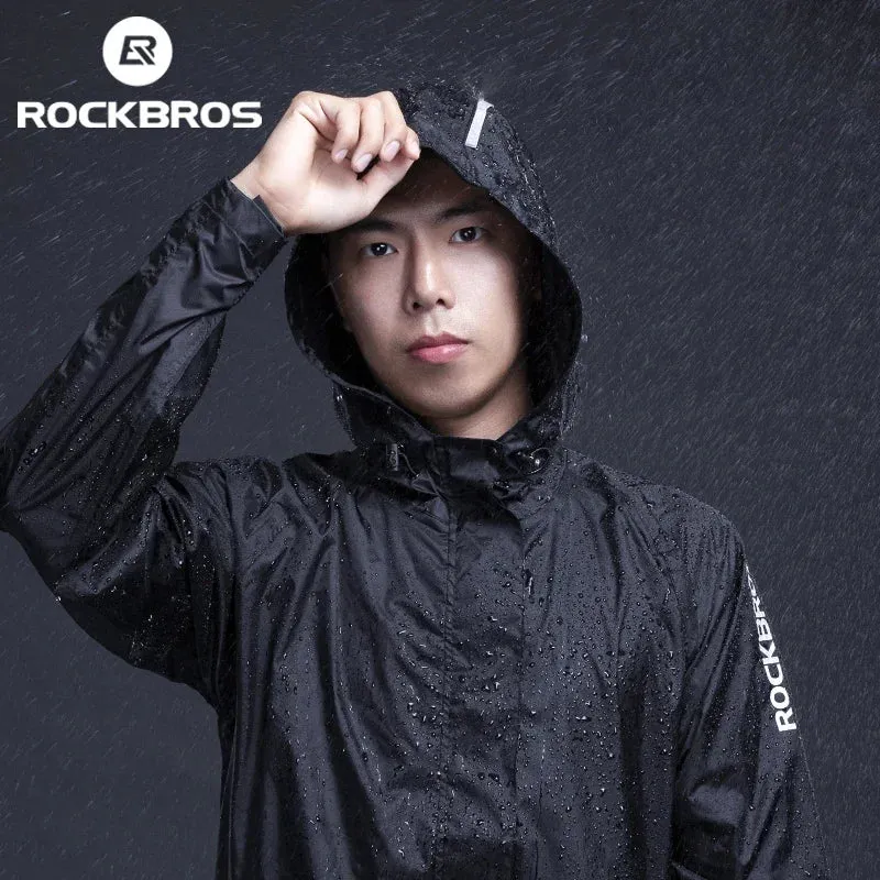 Breathable Reflective Hooded Raincoat