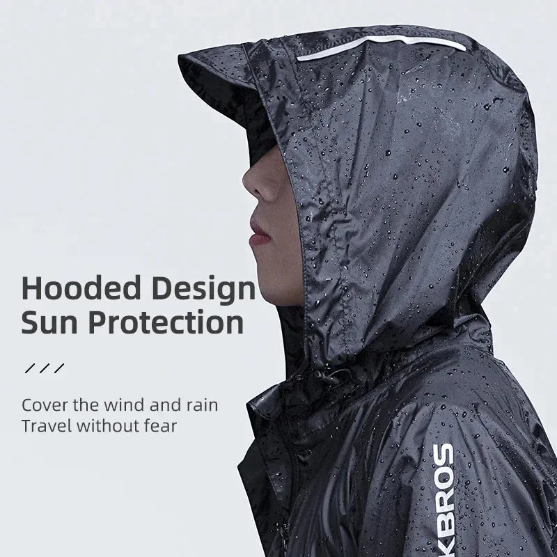 Breathable Reflective Hooded Raincoat