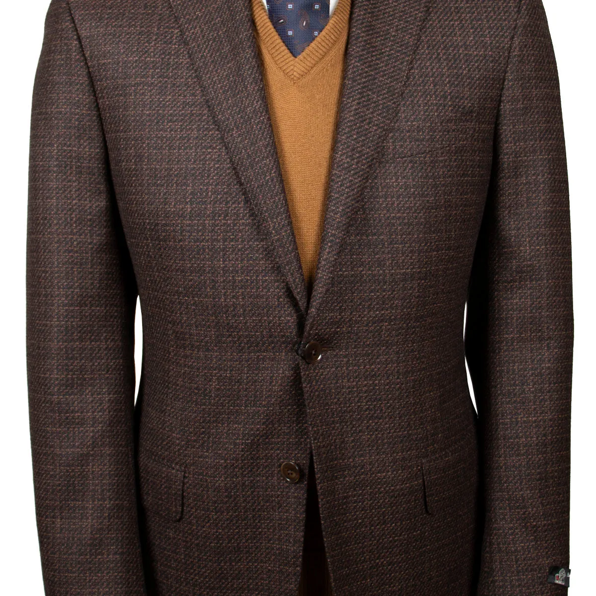 Brown Mélange Super 110’s Wool Jacket