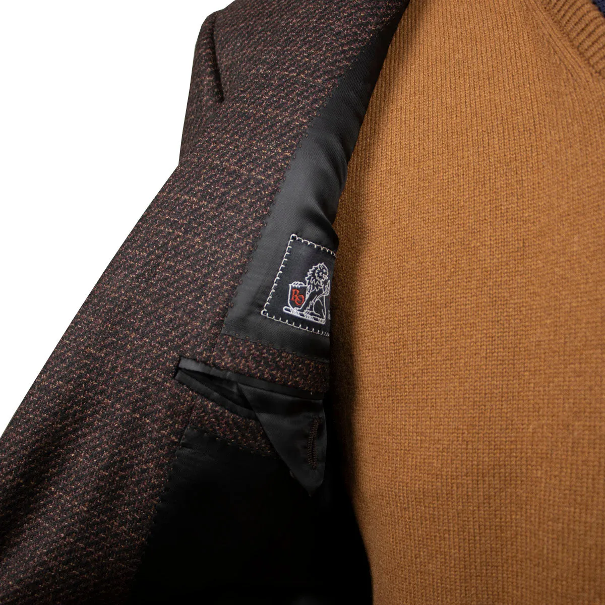 Brown Mélange Super 110’s Wool Jacket