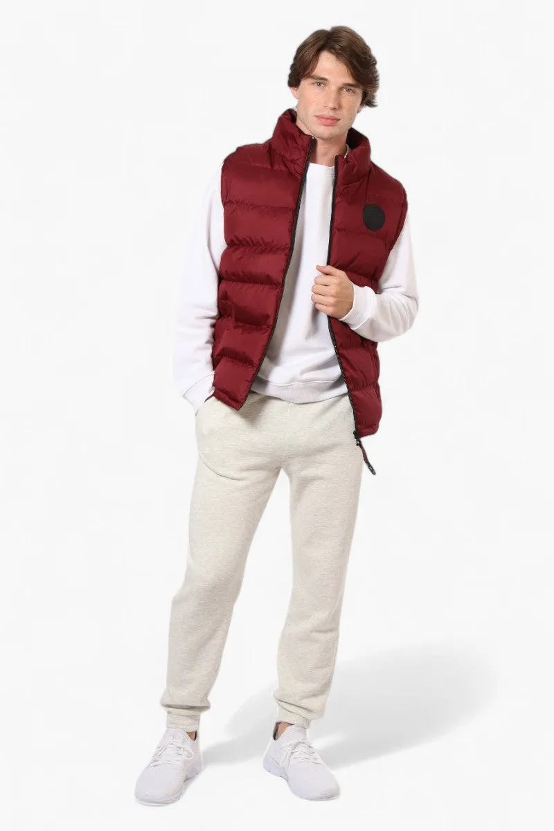 Canada Weather Gear Solid Bubble Vest - Burgundy