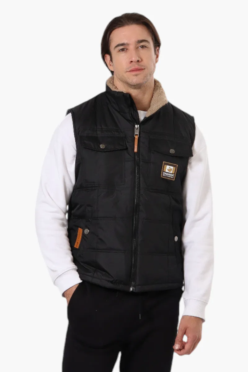 Canada Work Gear Sherpa Collar Bubble Vest - Black