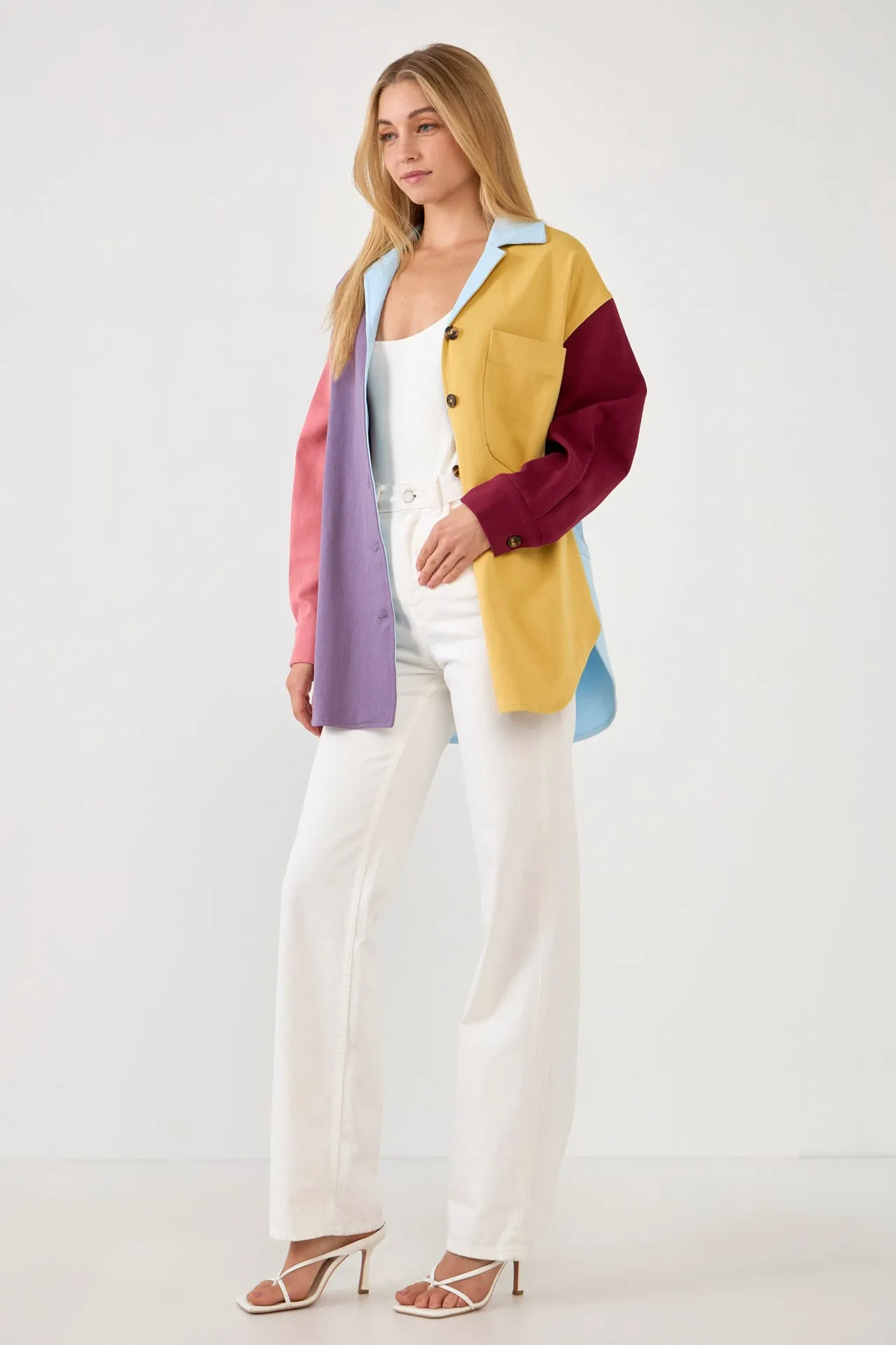 English Factory - Color Block Shirts Jacket