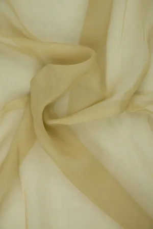 Latte Silk Chiffon Fabric