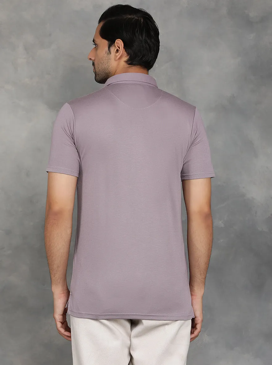 Light Wine Solid Regular Fit Polo T-Shirt | JadeBlue