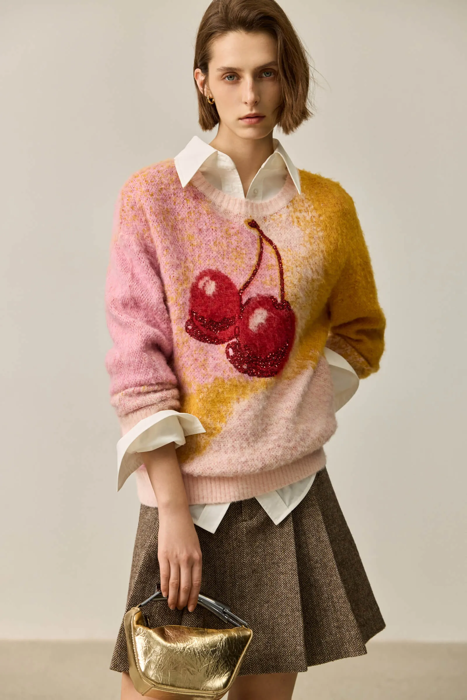 LILY Mohair-Wool Blend Cozy Sweater