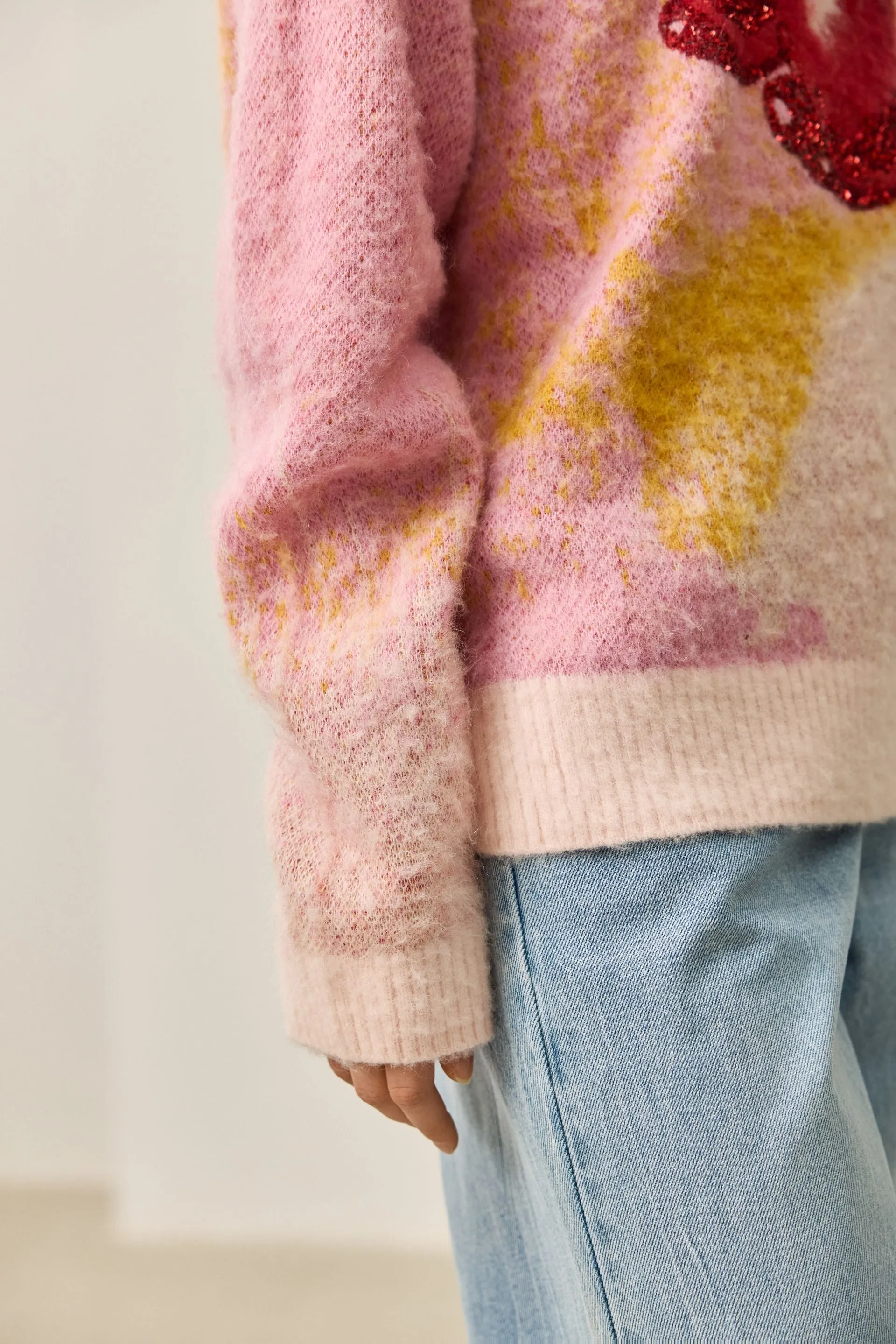 LILY Mohair-Wool Blend Cozy Sweater