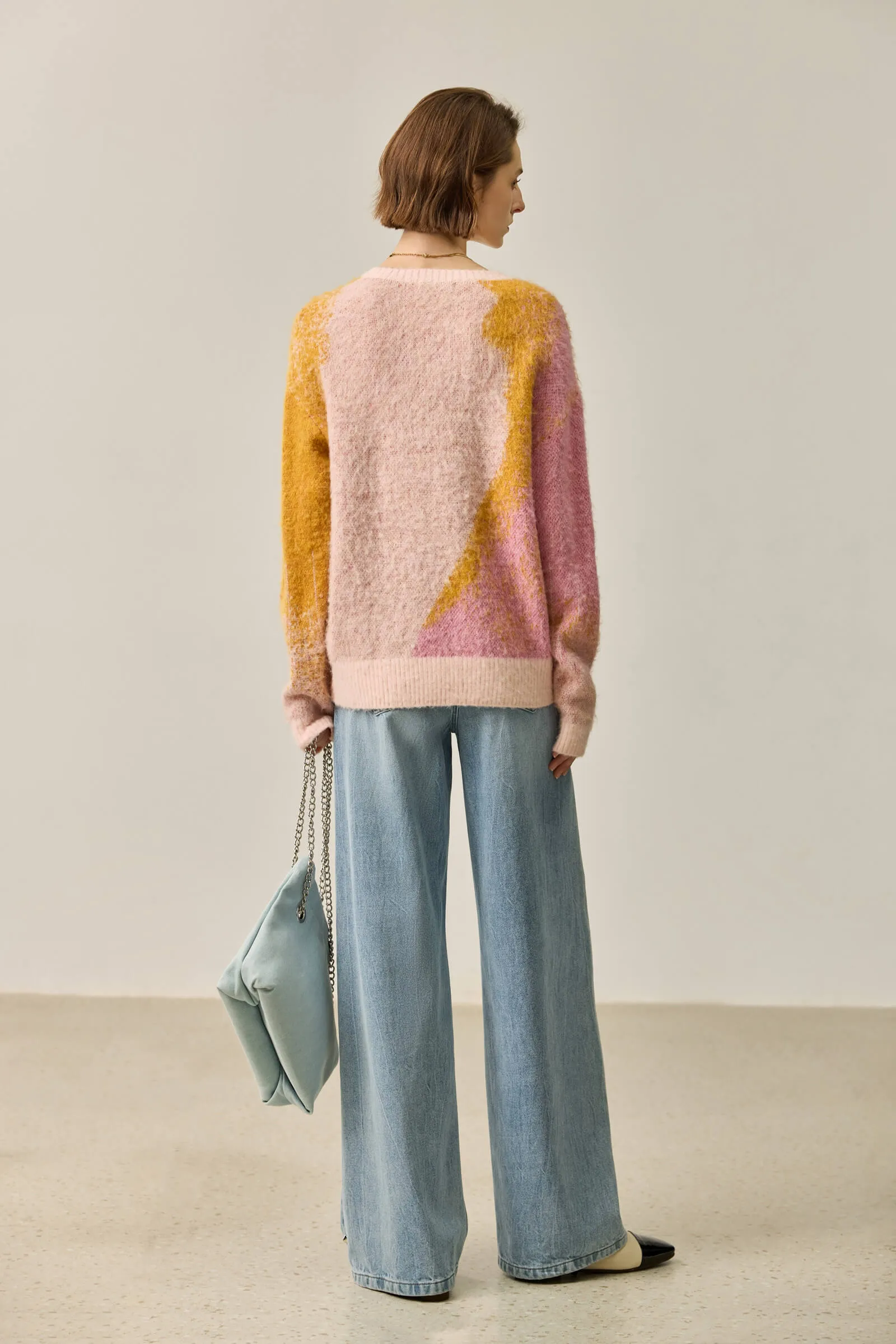 LILY Mohair-Wool Blend Cozy Sweater