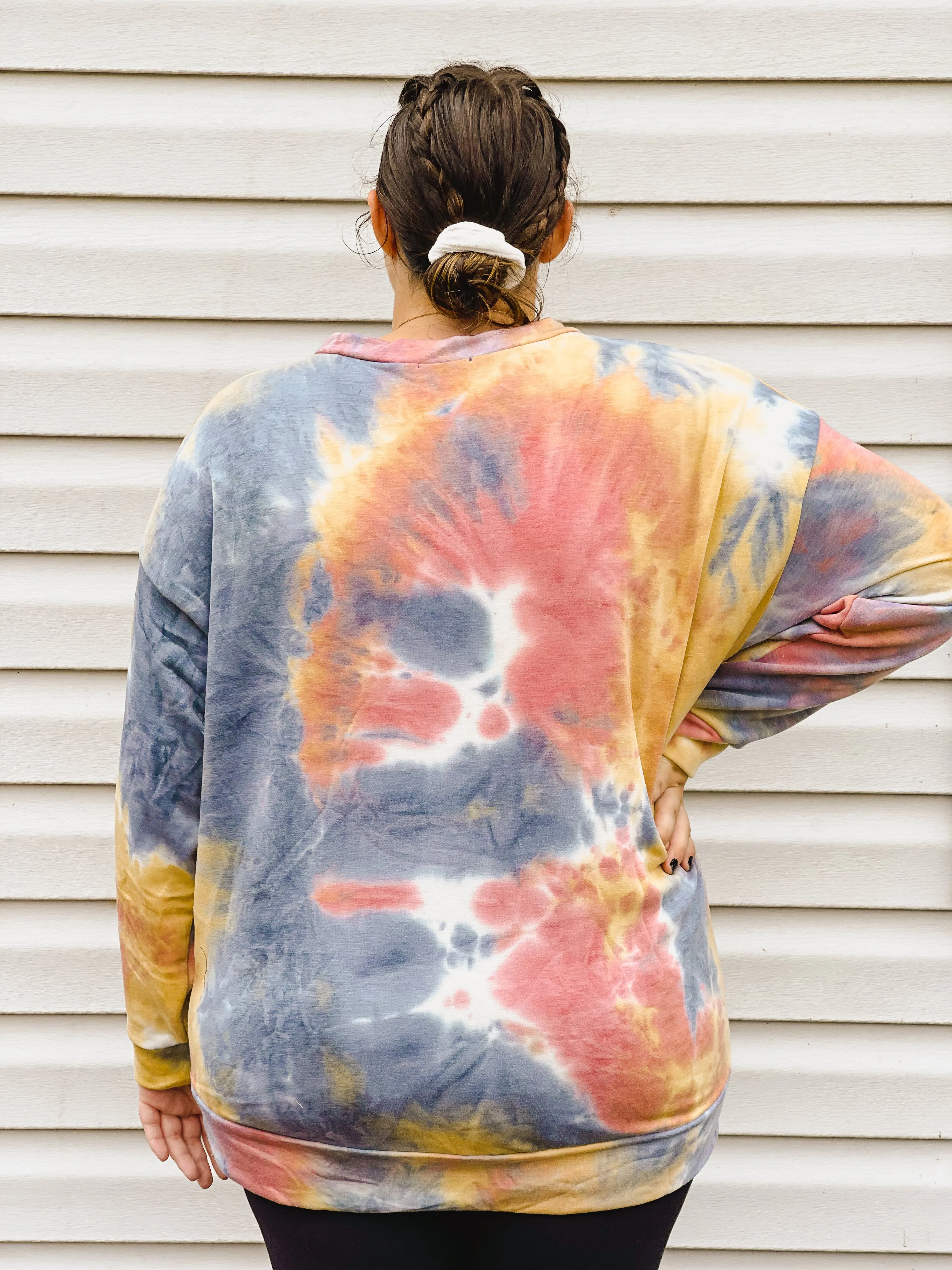 Mellow Morning Tie Dye Crewneck Pullover