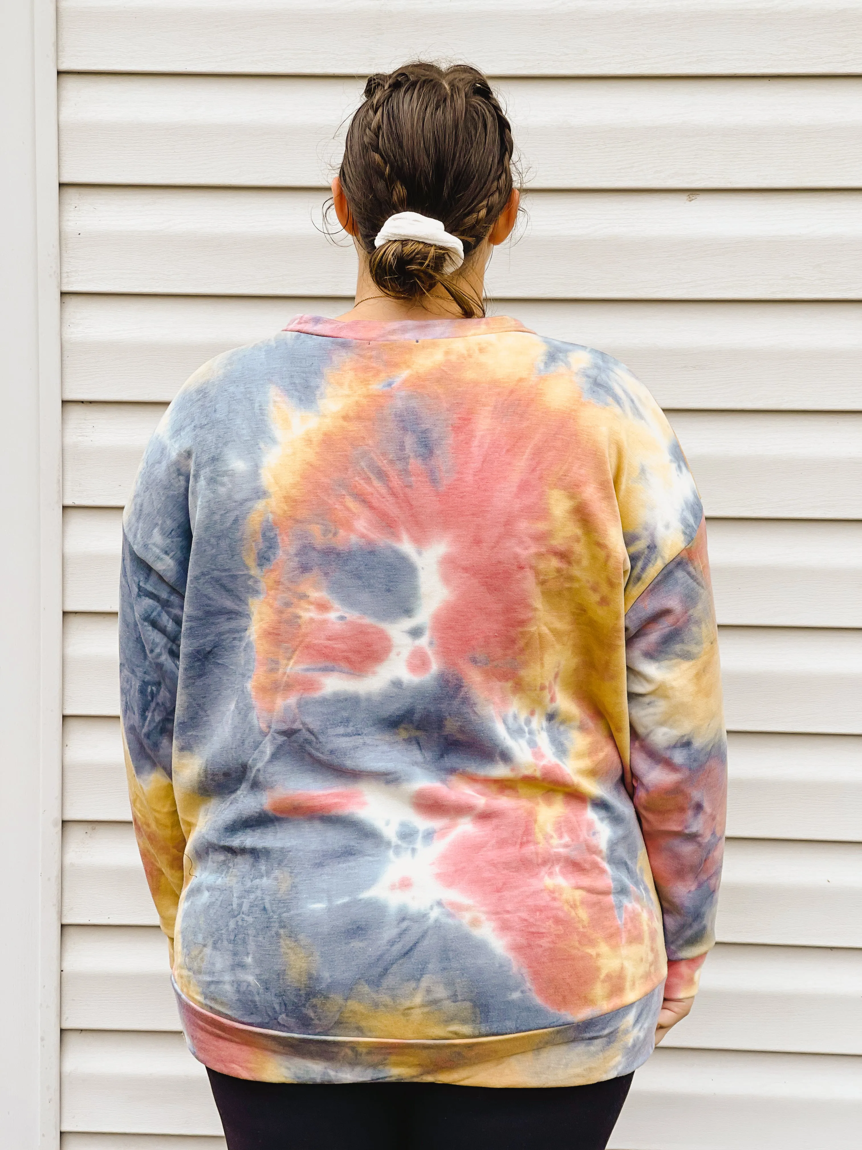 Mellow Morning Tie Dye Crewneck Pullover