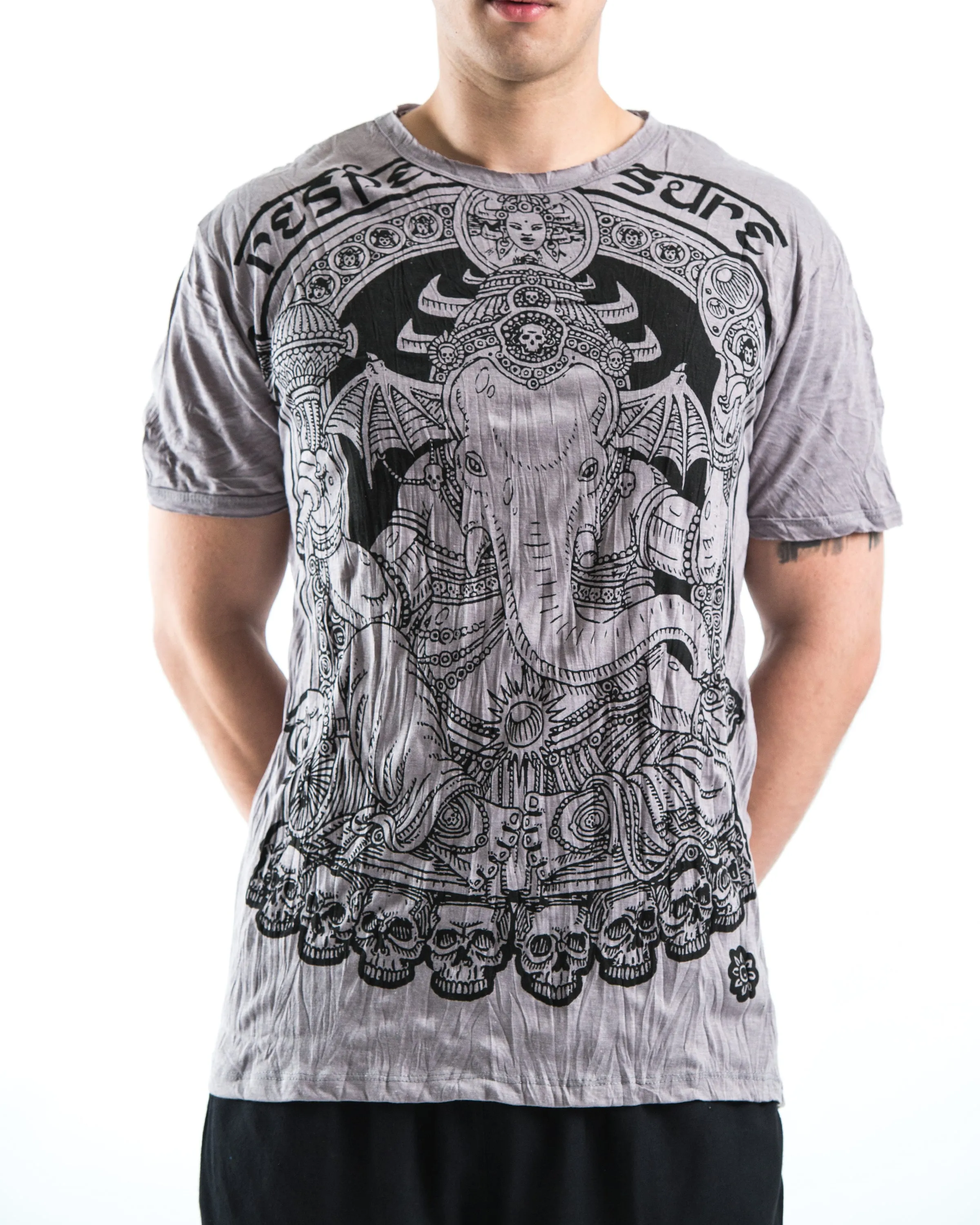 Mens Batman Ganesh T-Shirt in Gray