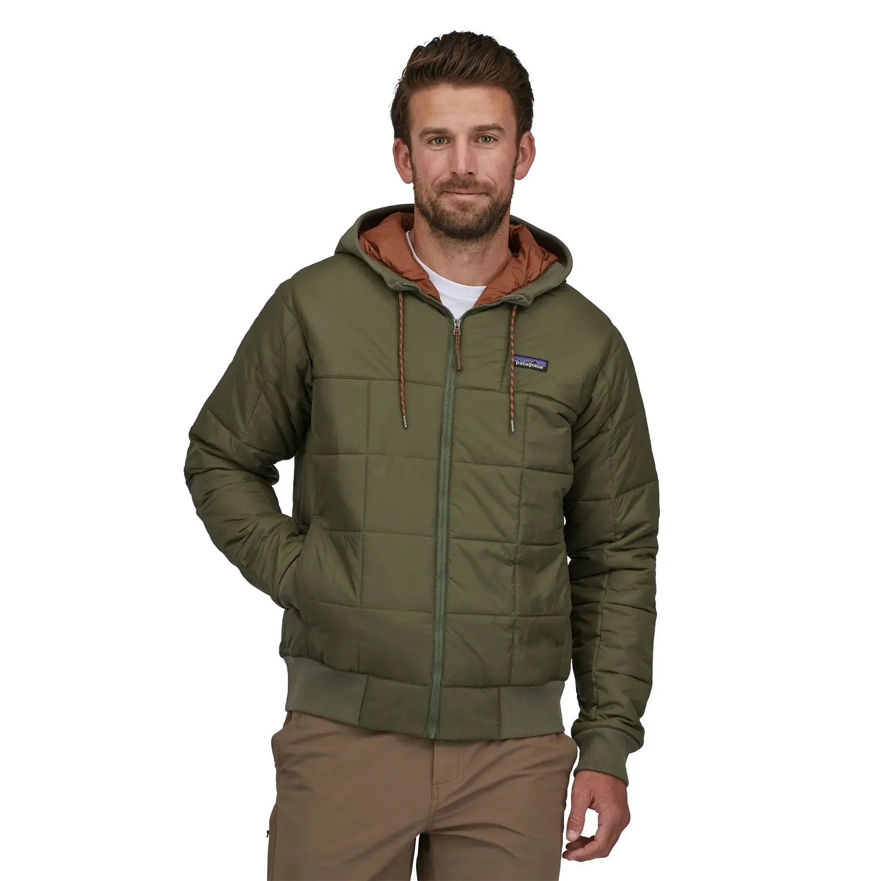 Men's Box Quilted Hoody