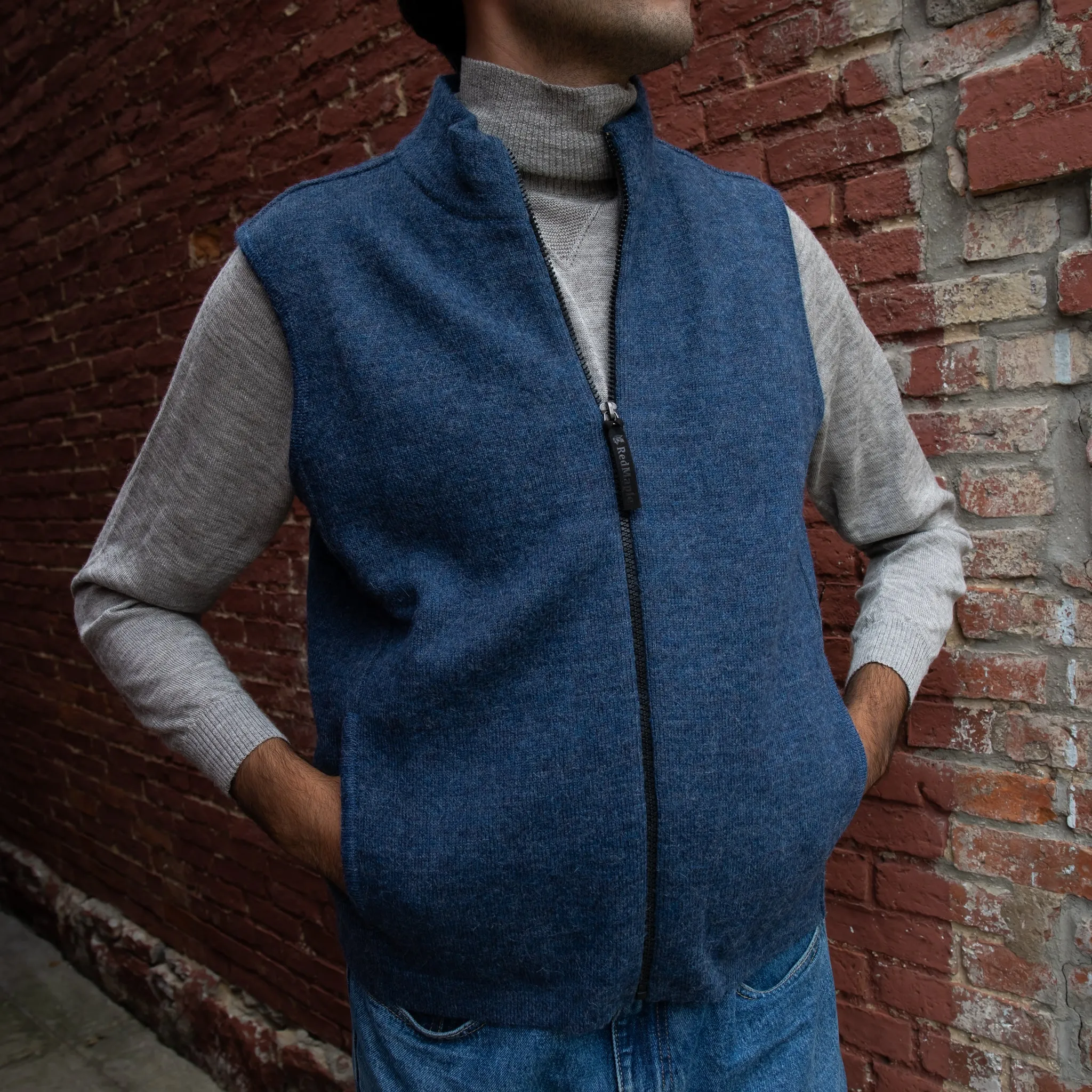 Men's Bucksport Zip Alpaca Vest