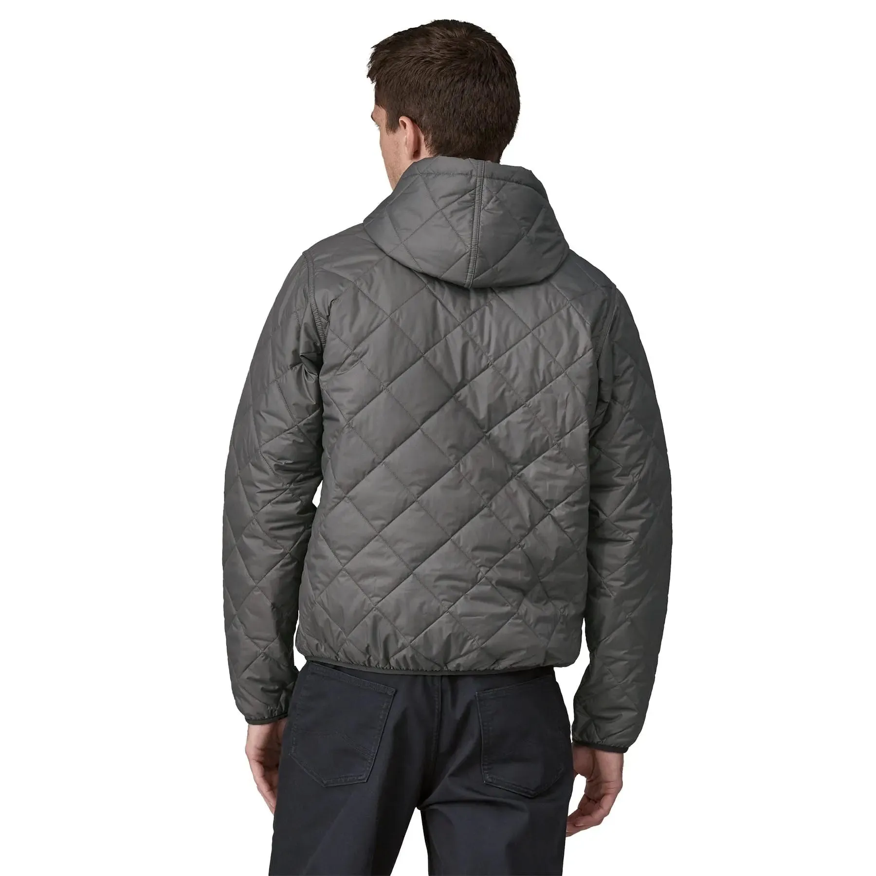 Men's Diamond Quilted Bomber Hoody