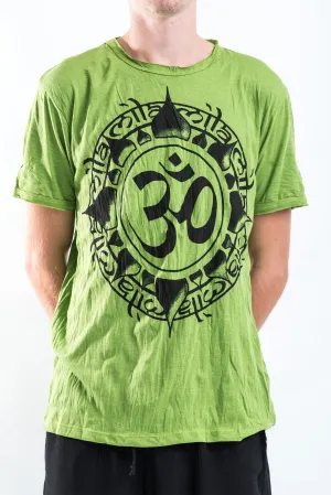 Mens Infinitee Om T-Shirt in Lime