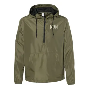 MN141 Unisex Lightweight Quarter-Zip Windbreaker Pullover Jacket