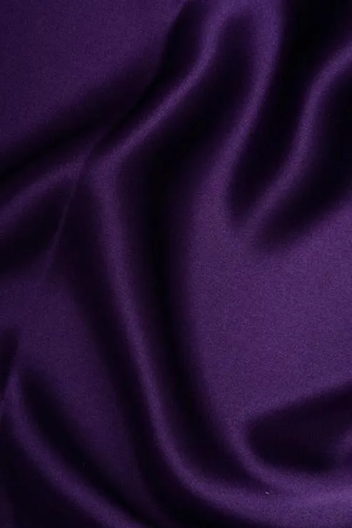 Mulberry Purple Charmeuse Silk Fabric