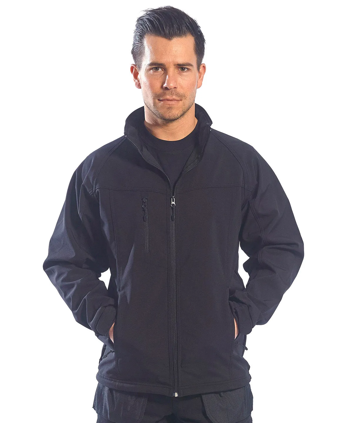 Navy - Men's Oregon softshell jacket (TK40)