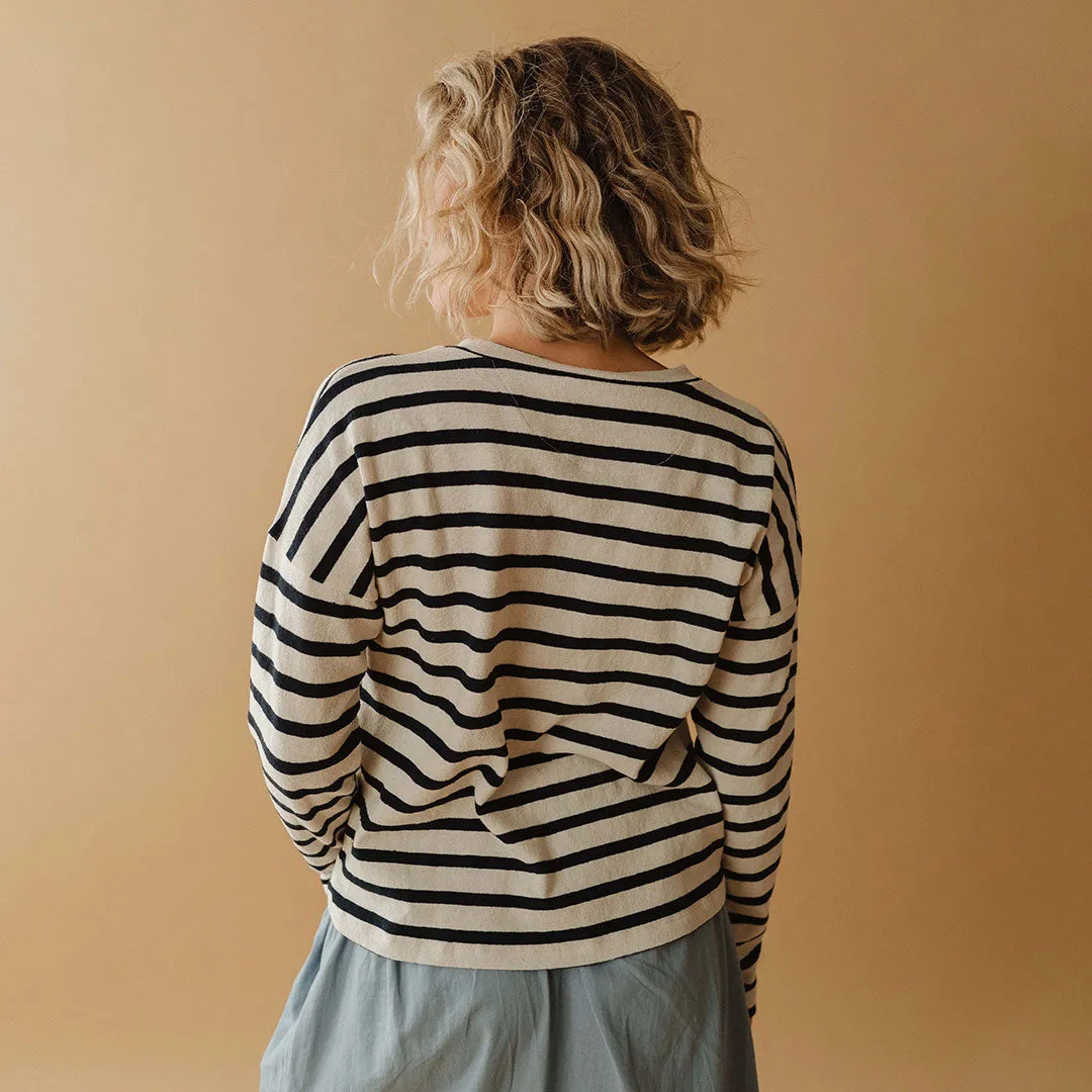 Navy Stripe Sweater