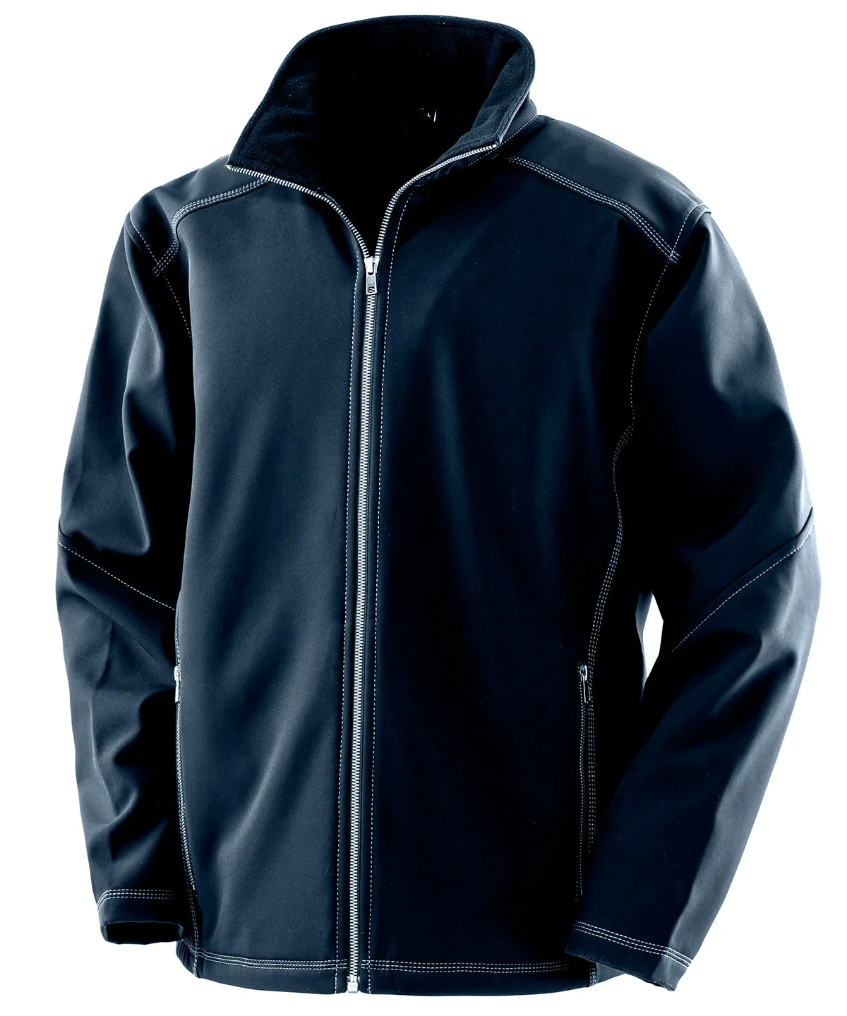 Navy - Treble stitch softshell