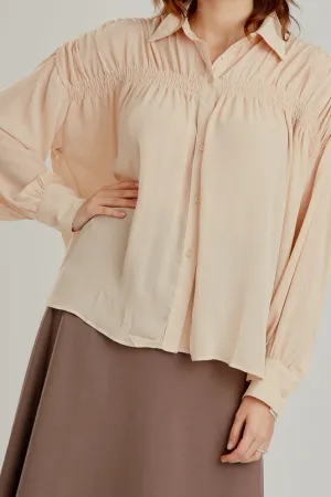 Ruched Shoulder Shirt