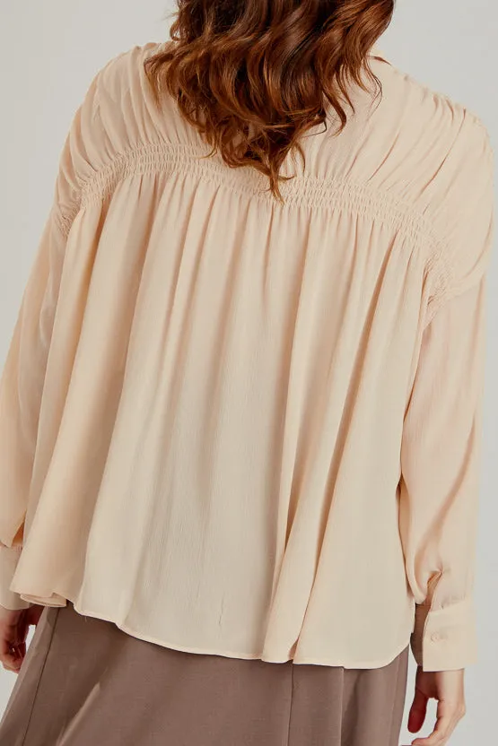 Ruched Shoulder Shirt