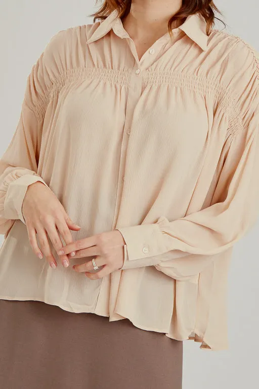 Ruched Shoulder Shirt