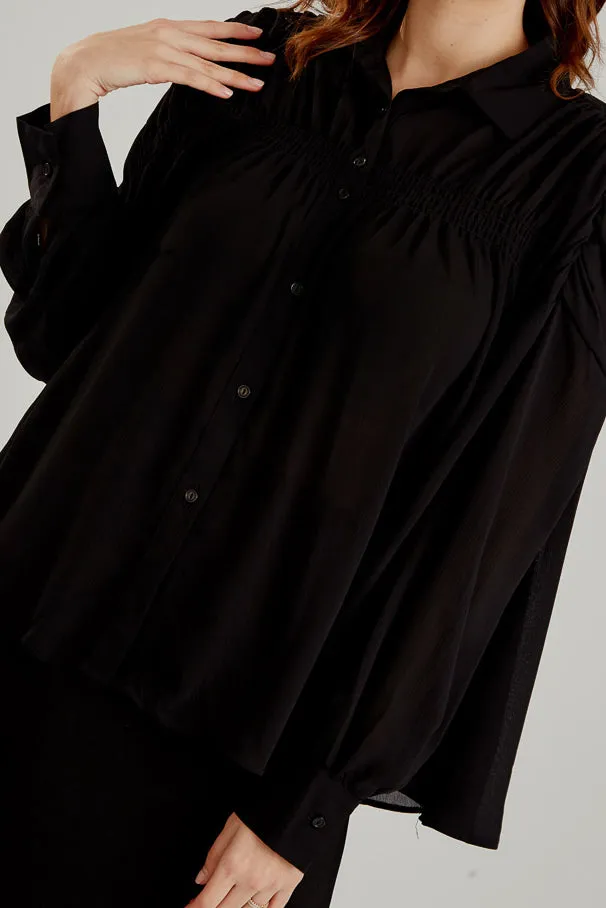 Ruched Shoulder Shirt