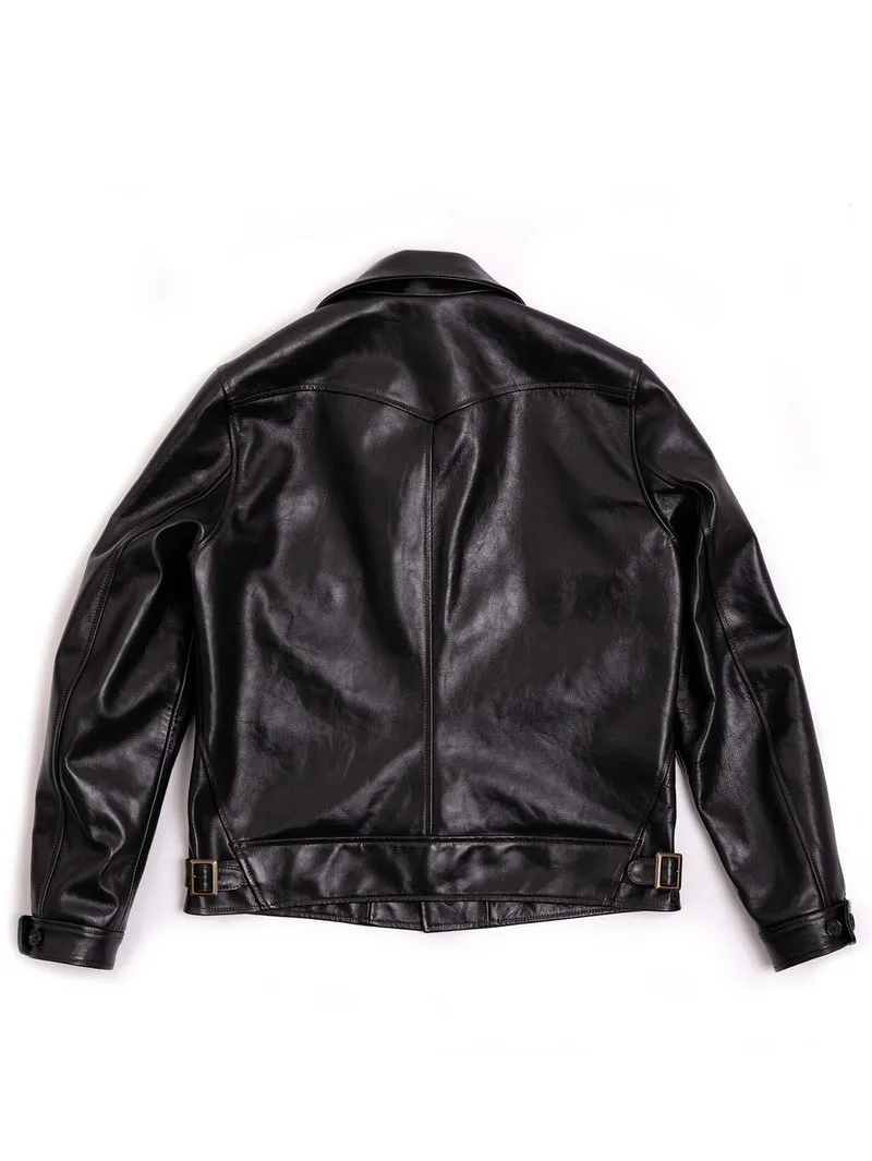 Shangri-La Heritage “Cossack” Black Horsehide Leather Jacket