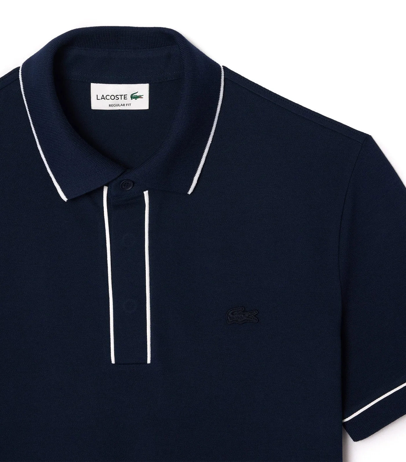 Smart Paris Stretch Cotton Polo Shirt Navy Blue