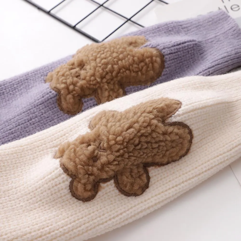 Teddy Bear Embroidered Sweater