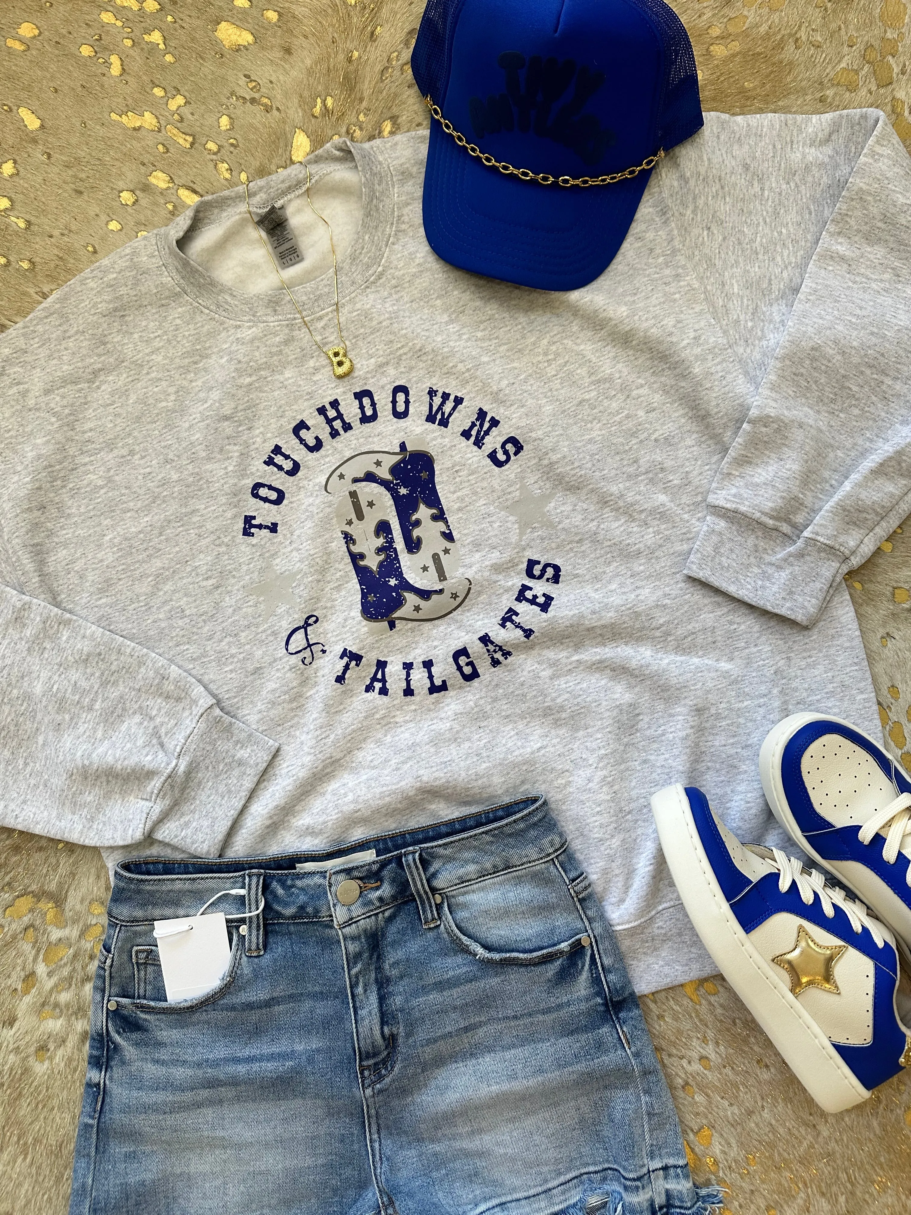 Touchdowns and Tailgates Crewneck